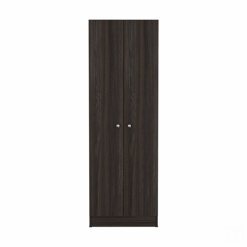 Cabinet 71" H, Two Doors, Five Internal Shelves, Brown