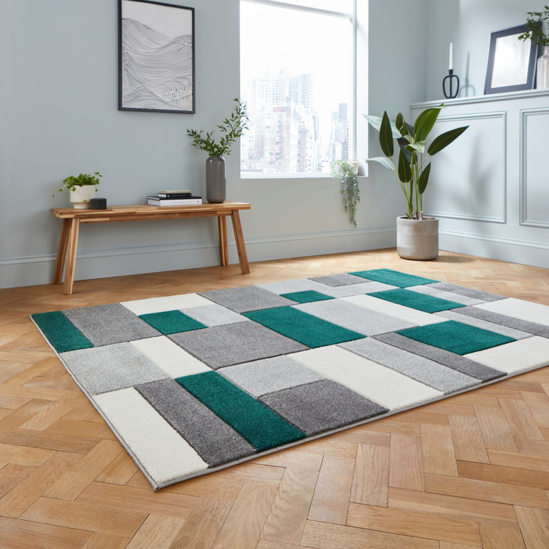Matrix area rug Machine Woven Rectangle Grey, Rectangle 120 x 170cm