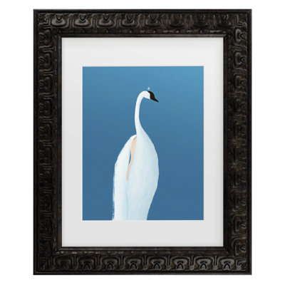Bolog Merel Takken  Swan Maybe Matted Framed Art