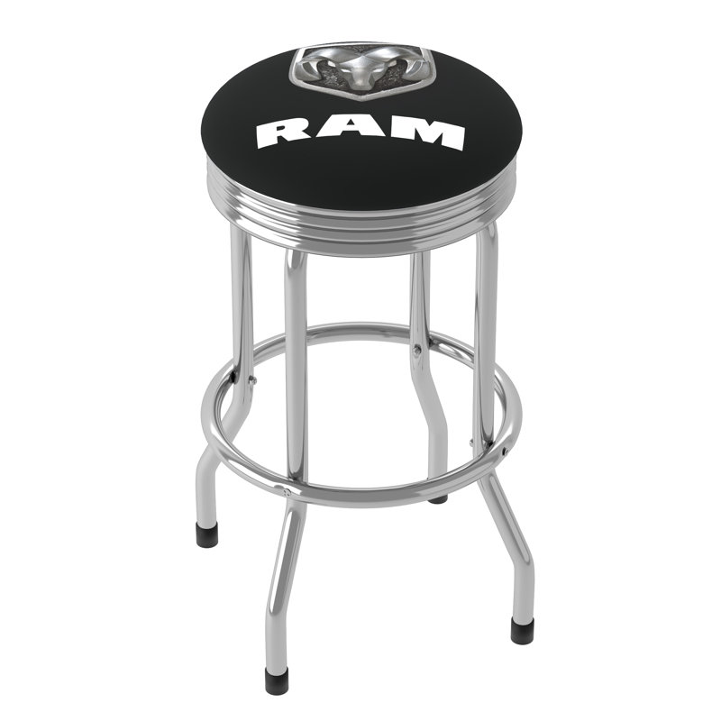 Tabouret 31 non fini, Cadre noir / argent