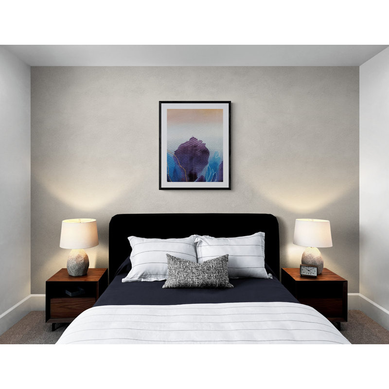 Dusk Petals Print by Novi Lim, 24" H x 30" W, Black Framed Paper