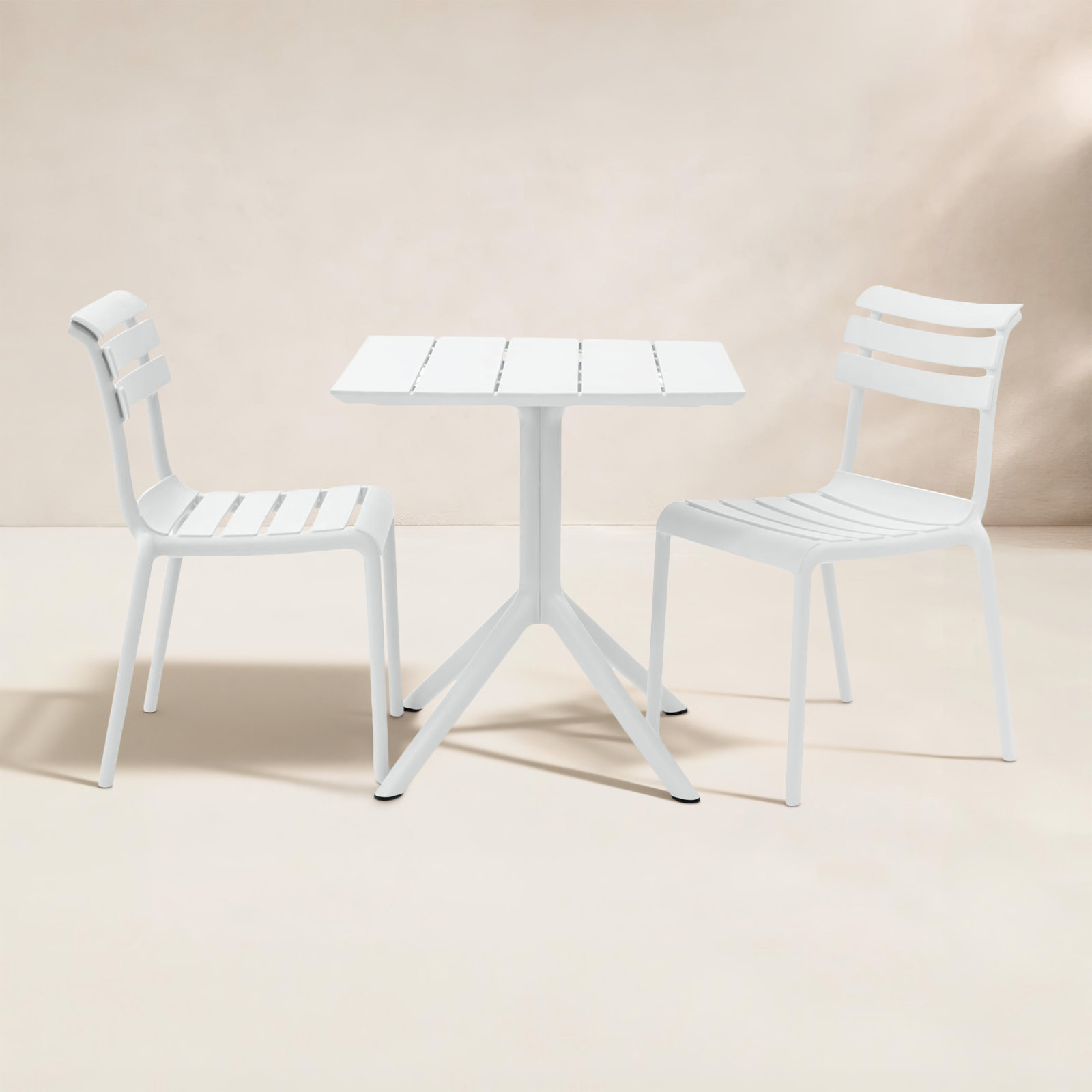 Fillmore Square 2-Person Bistro Set, White