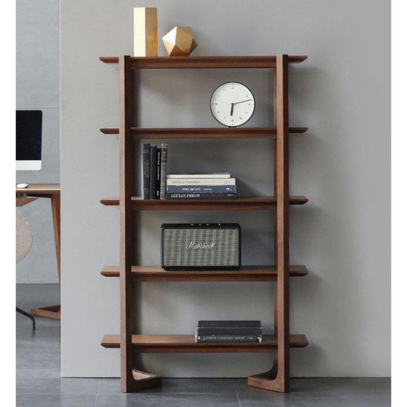 Tablette de rangement scandinave en bois massif