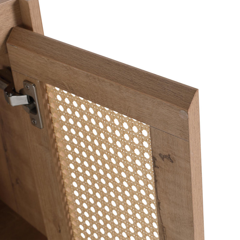 24" Bathroom Side Cabinet,Soft Close Doors,Float Mounting Design,(KD-Packing)