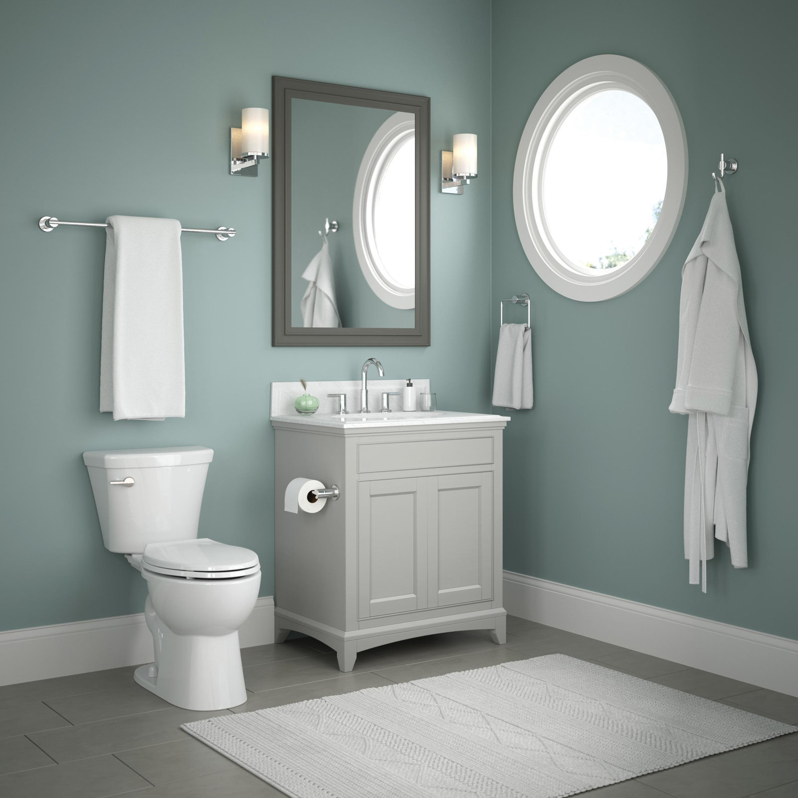 Nicoli Pivoting Toilet Paper Holder, Polished Chrome