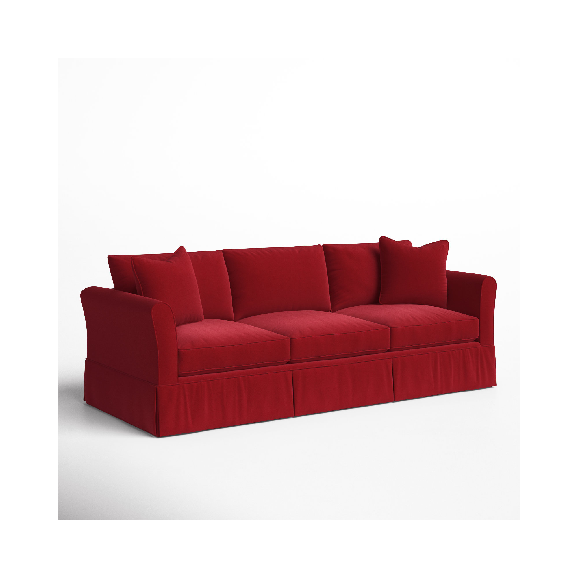 Shelby 82'' Upholstered Sofa, Bayou Flame Canvas