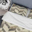 Ensemble de housse de couette beige à motif de chevrons gris Dream I - Modern-109155419