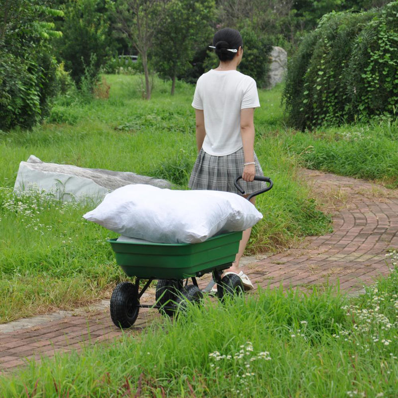 Folding Car Poly Dump Truck Garden Carts