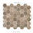 Montessa Roman Timber Hexagon 11 in. x 13 in. Matte Glass Mosaic Floor and Wall Tile