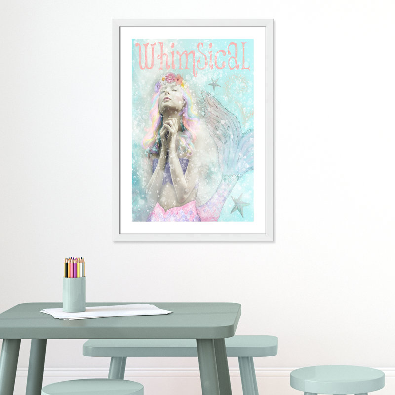 Impression sur papier sirène, H 36,5 po x l 26,5 po x P 0,625 po, Encadré plat blanc