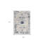 Tapis bleu marine délavé 2 pi x 5 pi