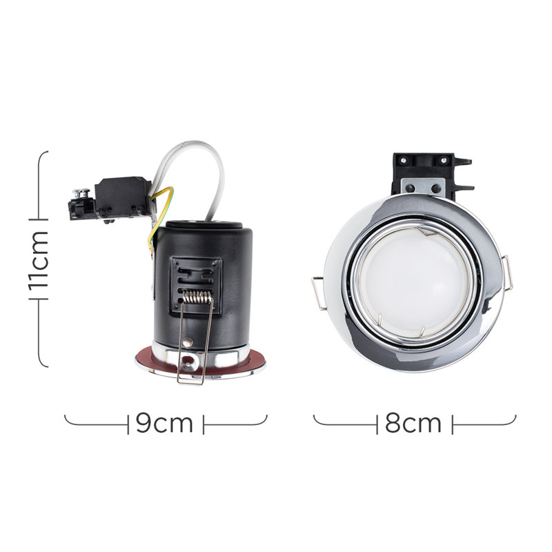 Recessed Lighting Kit, Chrome