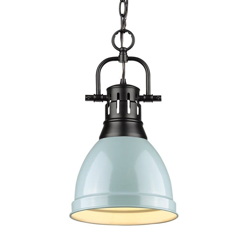 Alethia 1 - Light Pendant, Seafoam, Matte Black