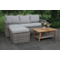 Genesis 3 Piece Rattan Sectional Seating Group with Cushions