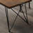 Simple Solid Wood Pine Iron Rectangle Desk