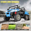 Alex 24V 4WD 2 places 6 roues sur camion à benne basculante avec télécommande, benne électrique et pelle, Bluetooth, bleu-91220685