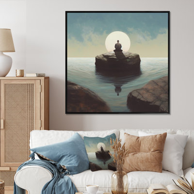 " Mindfulness Gracious Woman Sunset Meditation I "