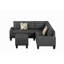 Canapé modulaire 6 pièces rembourré-1073082530