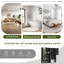 Armoire de rangement murale 29 po x 28 po pour salle de bain moderne avec miroir et barre à serviettes 29 po x 28 po