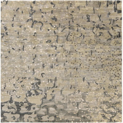 Watercolor Hand Woven Wool Abstract Area Rug