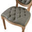 Chaise d'appoint en similicuir capitonné H 19,7 po avec garniture cloutée Amando-649189649-665237622