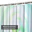 Rideau de douche abstrait abstrait 12 cercles verts-129035091