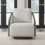 Fauteuil d'appoint pivotant rembourré Abere-103376542-103376543