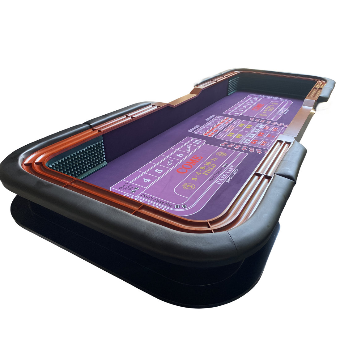 IDS Online Corp 137'' 10 Player Purple Foldable Craps