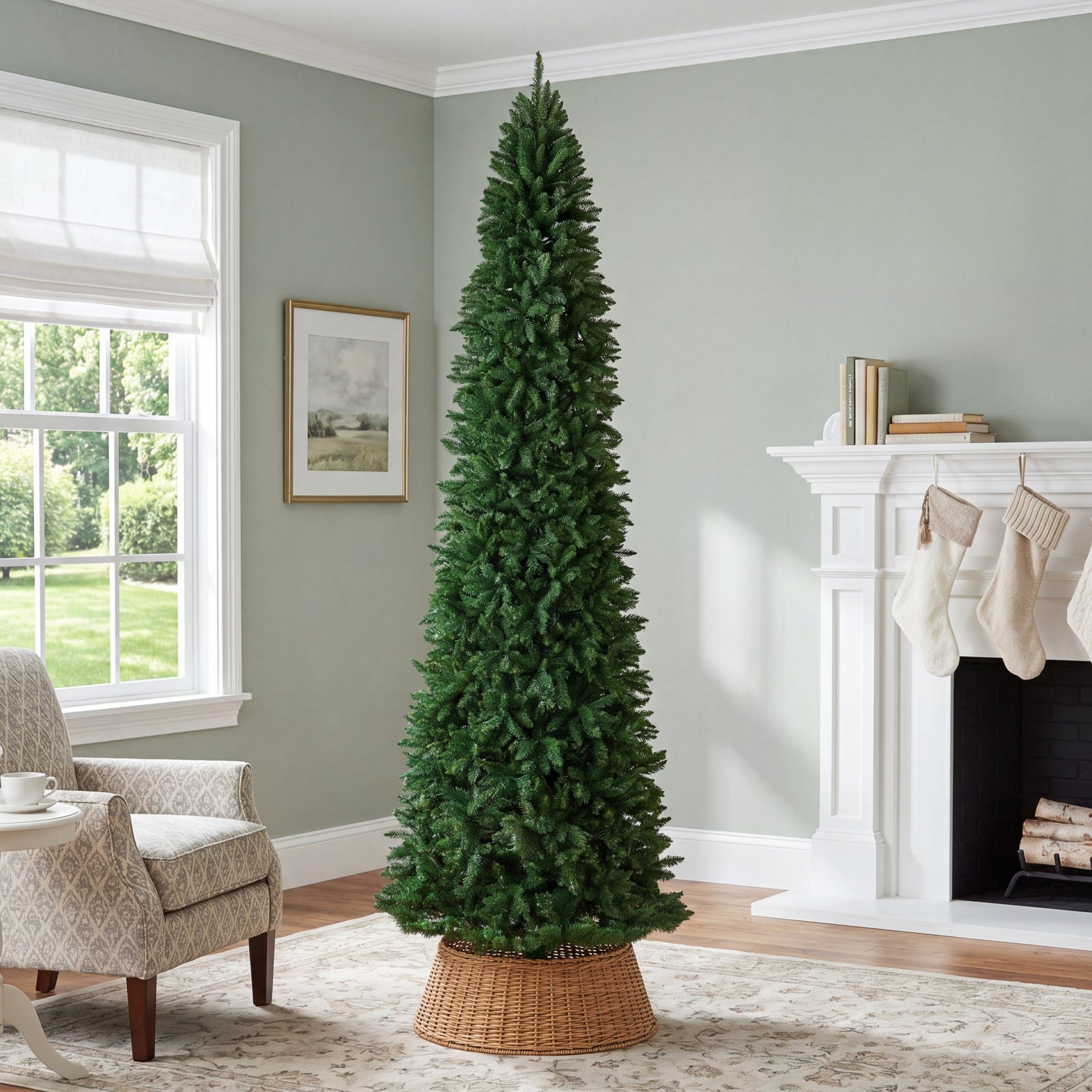 12' Lighted Artificial Christmas Tree