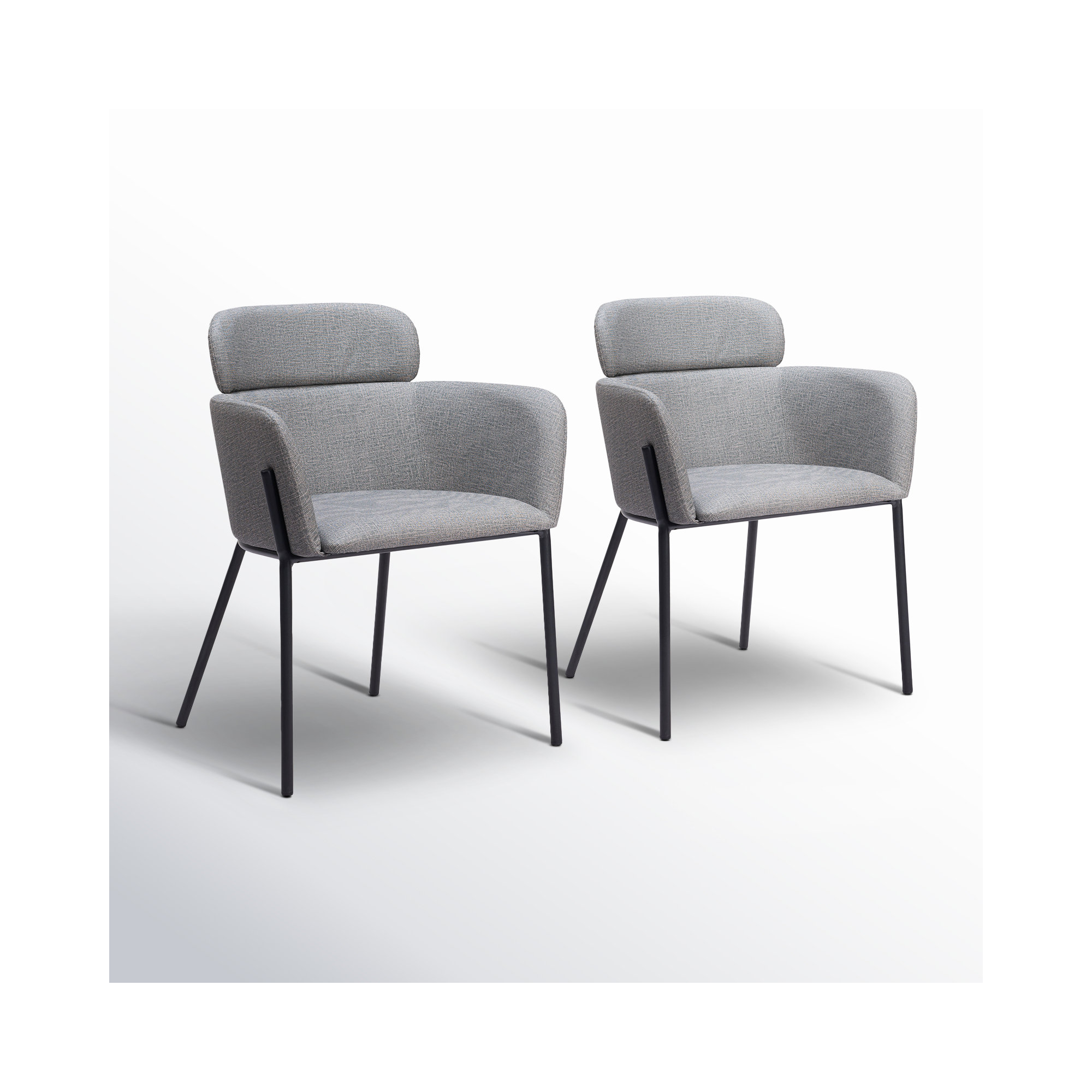 Lera Upholstered Armchair, Gray