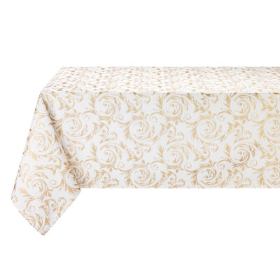Palazzo Scroll 100% Cotton Floral Tablecloth