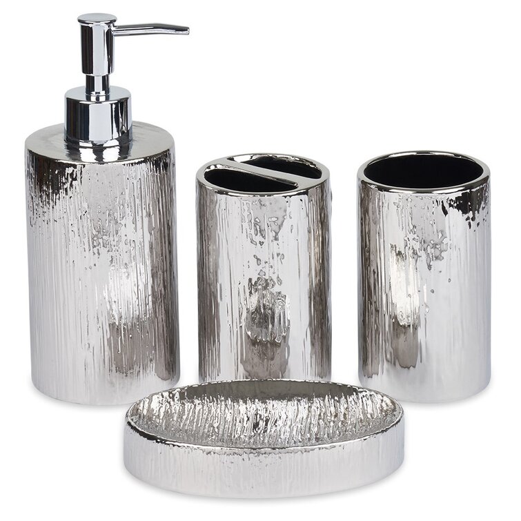 Prochaska 4 Piece Bathroom Accessory Set Rosecliff Heights