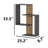 3 Tiers Double C Geometric Wall Shelf
