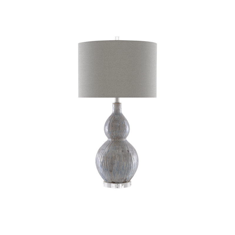 Lampe de table 30,5 po gris / bleu / taupe / transparent Idyll