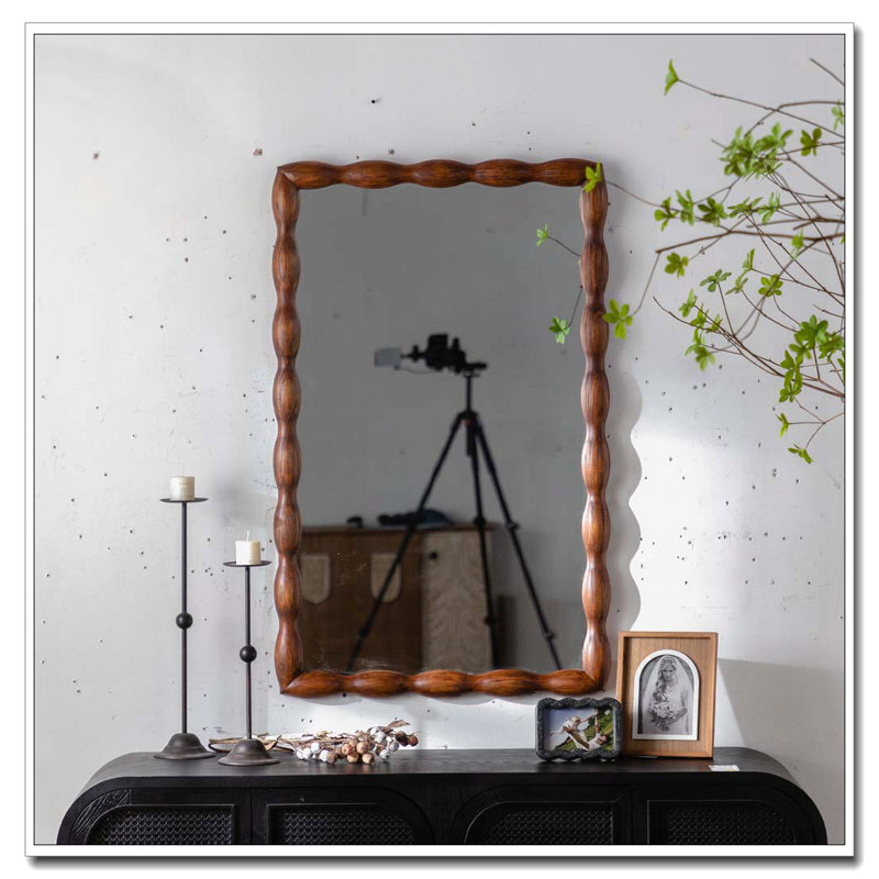 Miroir avec cadre en bois massif