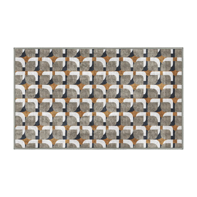 Marayah Chenille Washable Abstract Indoor Rug
