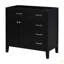 Meuble-lavabo 36 po sans lavabo, base d'armoire seulement, armoire de salle de bain avec tiroirs, structure solide et panneau de fibres à densité moyenne-126202397