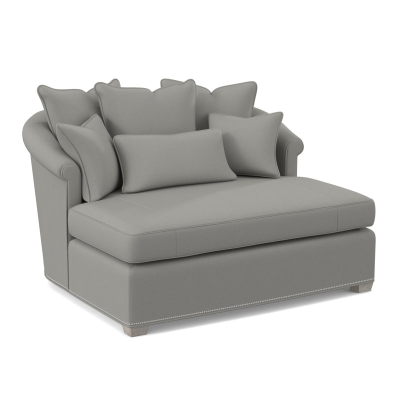Méridienne Josephine, Bisque, 100% polyester ivoire Fizz