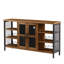 Armoire à vin moderne industrielle, crédence de rangement pour boissons alcoolisées, buffet avec porte-bouteilles-107185120