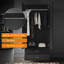 180x50x77cm, Hanging and Storage in One, Double Drawer Large Space Wardrobe-1106373328