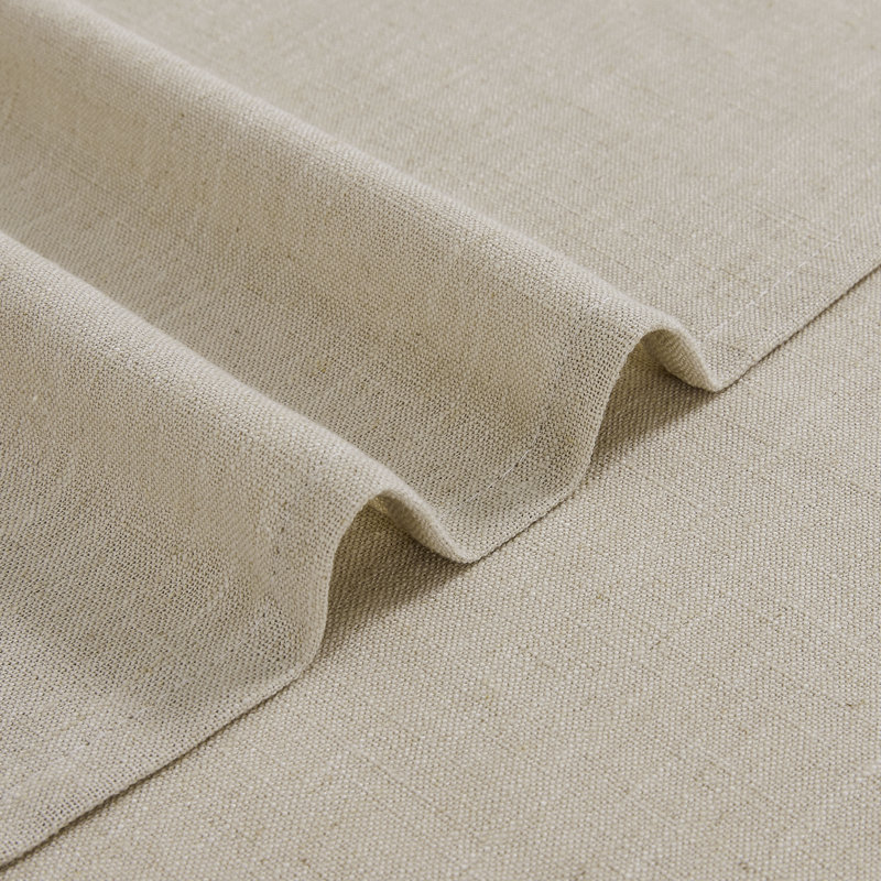 Paire de rideaux semi-transparents avec œillets Draycott, Lin kaki, L 52 po x L 90 po