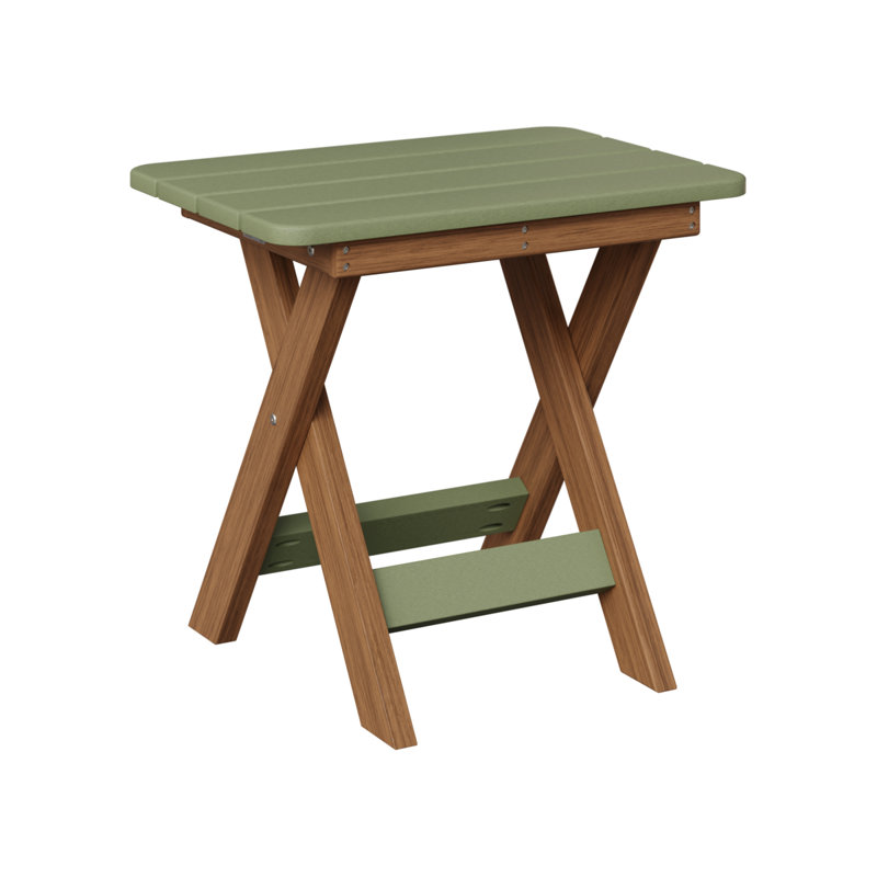 Berlin Gardens Folding End Table, Antique Mahogany, Sage