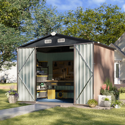  Outdoor Storage Shed With Floor 6 X 8 Ft