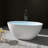 51"×27" Freestanding Soaking Tub Solid Surface Bathtub