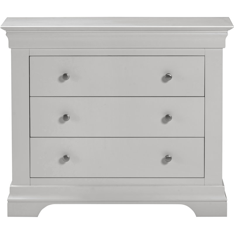 Adaleya 3 Drawer Chest, Grey