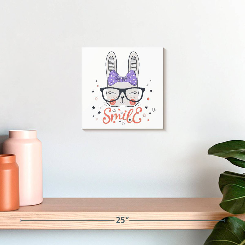 Happy Hipster Bunny, H 10 po x l 10 po