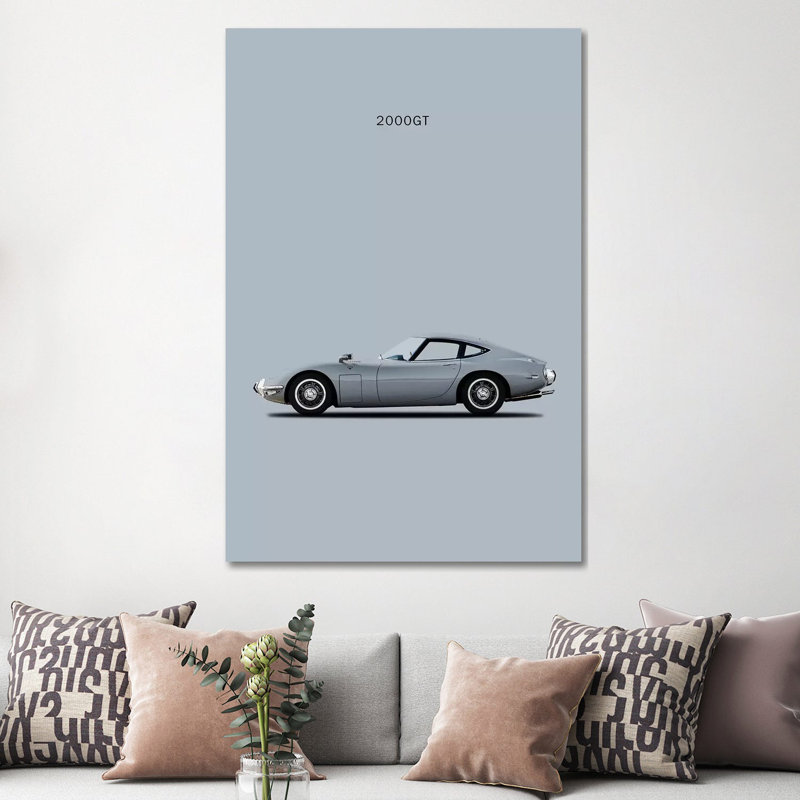 Toyota 2000GT by Mark Rogan - Wrapped Canvas Gallery-Wrapped Canvas Giclée, 20.32 cm H x 30.48 cm W