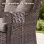 Canapé d'extérieur en osier avec coussins 72 po Carolina-1049561616-1067000840