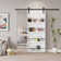 84" Manufactured Wood Bookshelf Barn Door Primed with Mounting Hardware Kit(Soft Close Inclued)