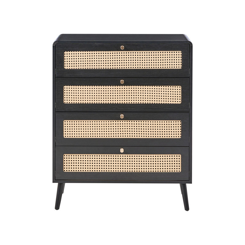 Angeliqua 77cm W 4 - Drawer Chest of Drawers
